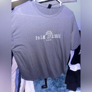 Shirt and basketball shorts!